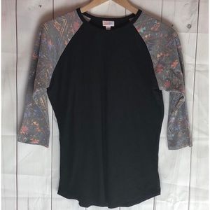Lularoe Randy Oversized Baseball Tee Size Medium